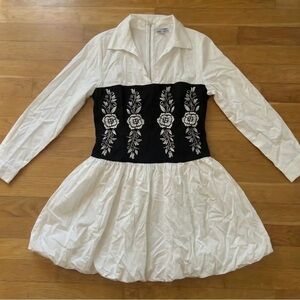 Fashion Nova Anika Bubble Skirt Dress -001